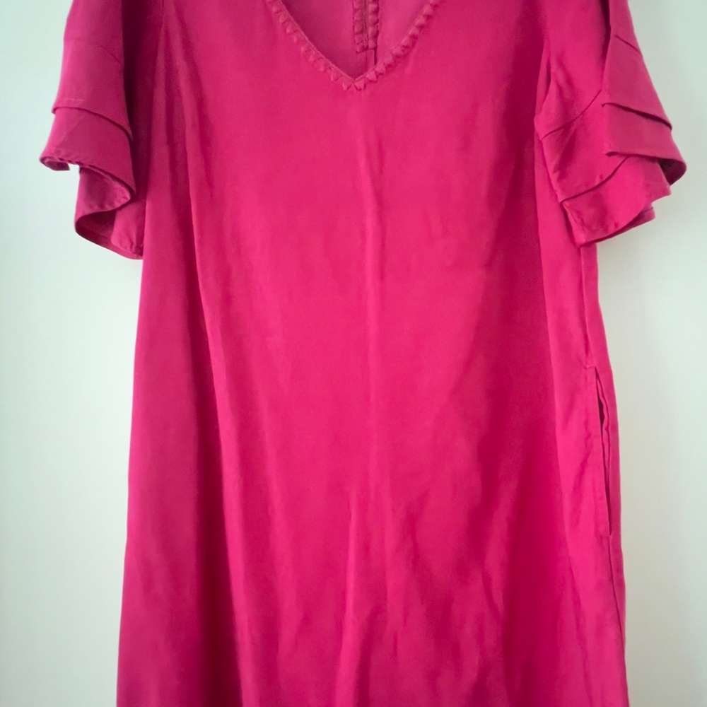 Tommy Bahama Fuchsia Layered Sleeve Dress